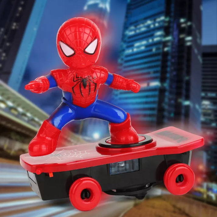 Spider Hero Stunt Skateboard Toy