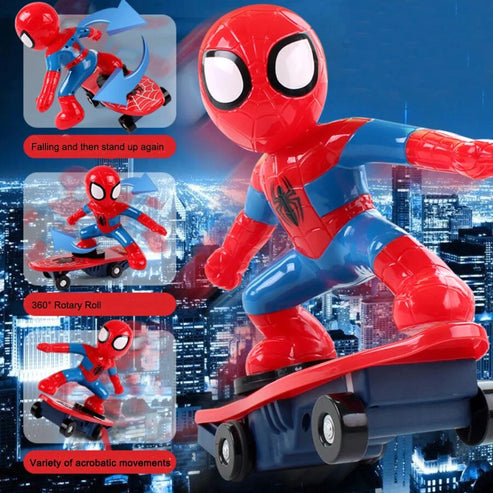 Spider Hero Stunt Skateboard Toy