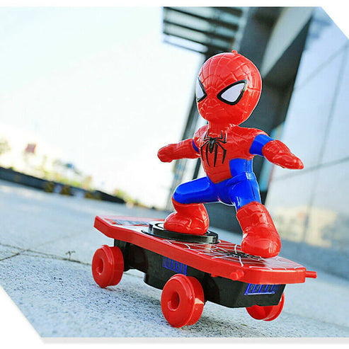 Spider Hero Stunt Skateboard Toy