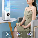 Air Bladeless Fan with 6 Adjustable Wind Speeds