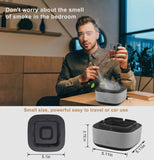 Electronic Intelligent Purification Ashtray | Smokeless Ashtray with Built-in Air Filtration | Odor & Smoke Absorbing for Home and Office Use