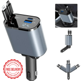 4 in 1 Retractable Charger