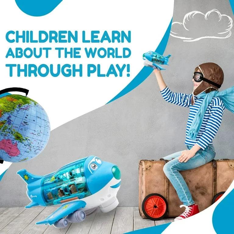 360° Rotating Musical Airplane Toy