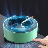 Electronic Intelligent Ashtray Air Purifier | Smokeless Ashtray with Built-in Air Filtration | Odor & Smoke Absorbing for Home and Office Use